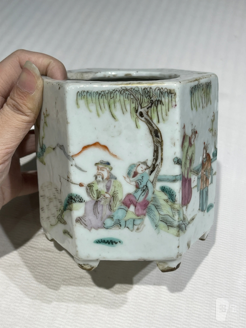 清代 粉彩茶壶一组十五件 - 图50